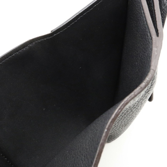 LOUIS VUITTON Monogram Portefeuille Double V Compact Tri-fold Leather Noir Bl... - Picture 5 of 8